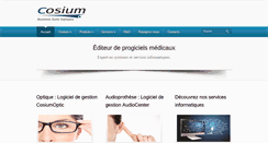 Desktop Screenshot of cosium.com